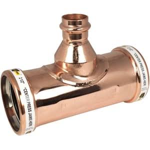 4x22 x 4x22 x 1x22 Press Copper Reducing Tee P451161