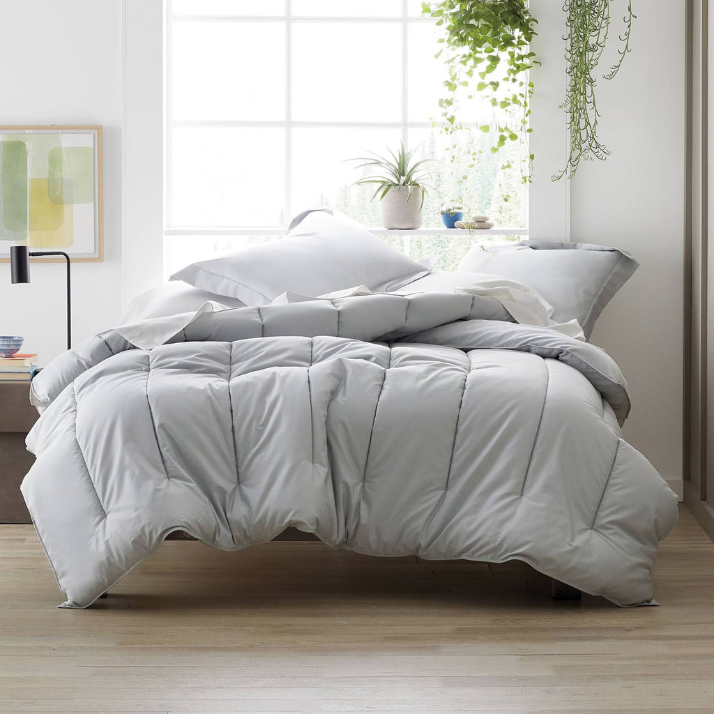 Cotton Solid 300-Thread Count Sateen Full Duvet Cover R12955