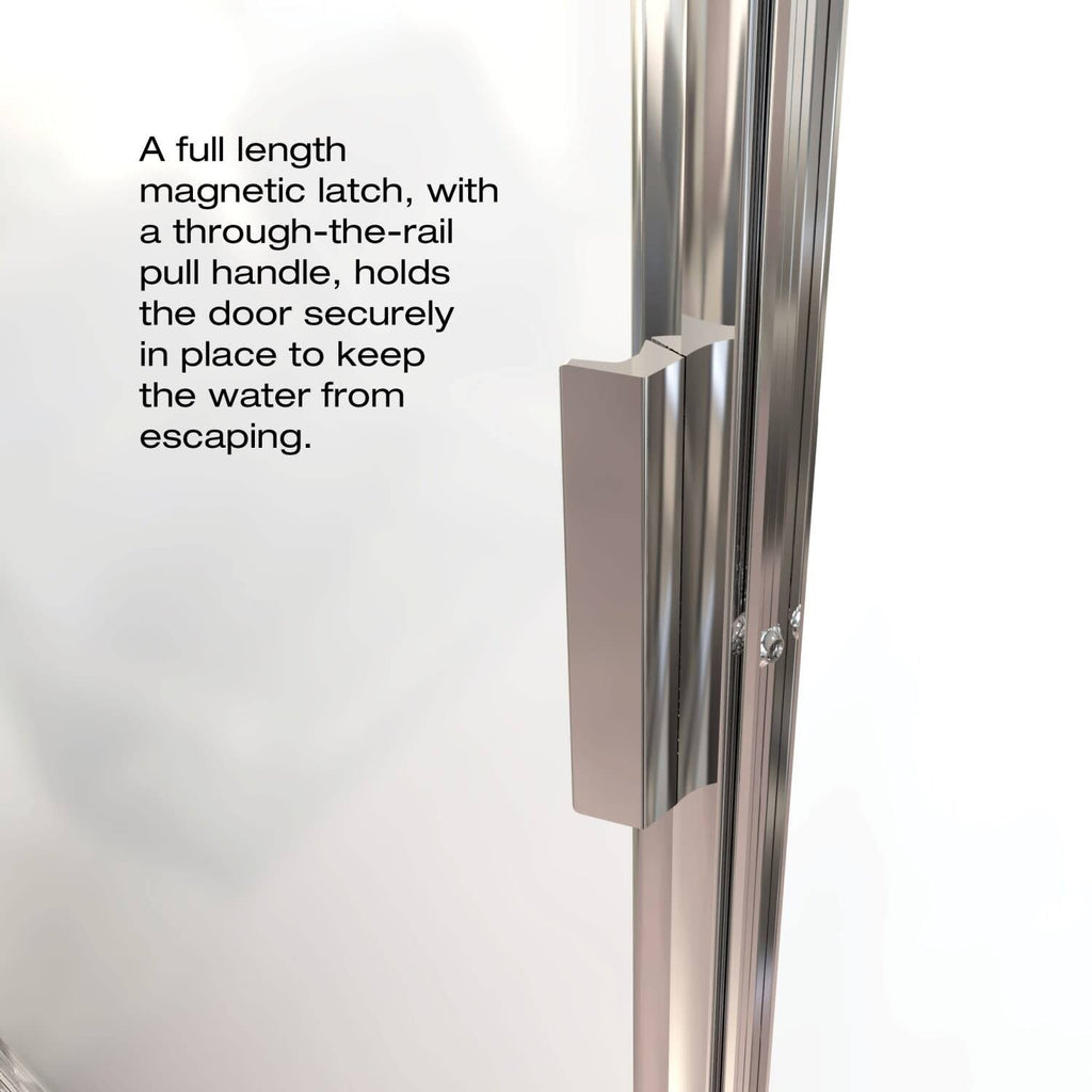 Pivot Framed Shower Door with Silver R289079
