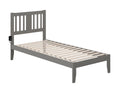 Twin Extra Long Bed with USB Charger in Grey G720531