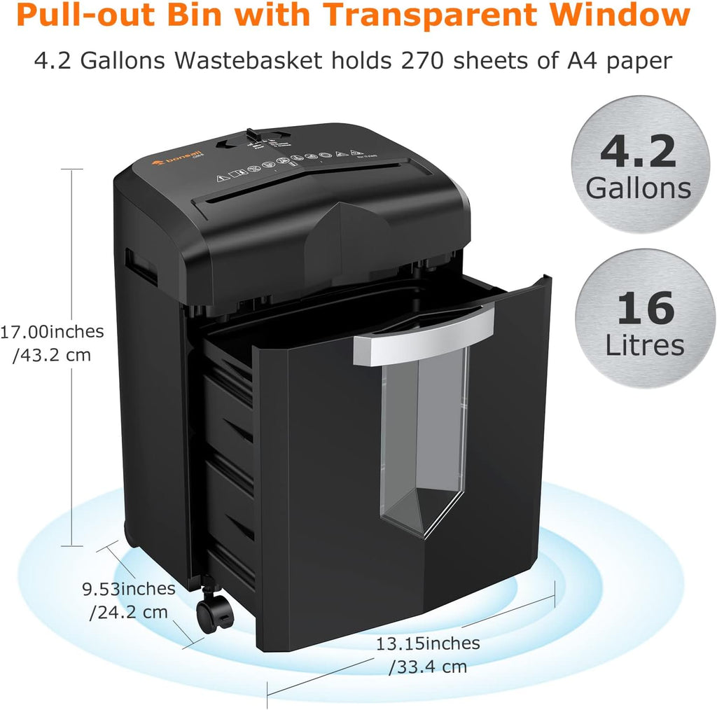 10-Sheet Micro-Cut Paper Shredder with 4.2 Gal Pullout Bin L71610