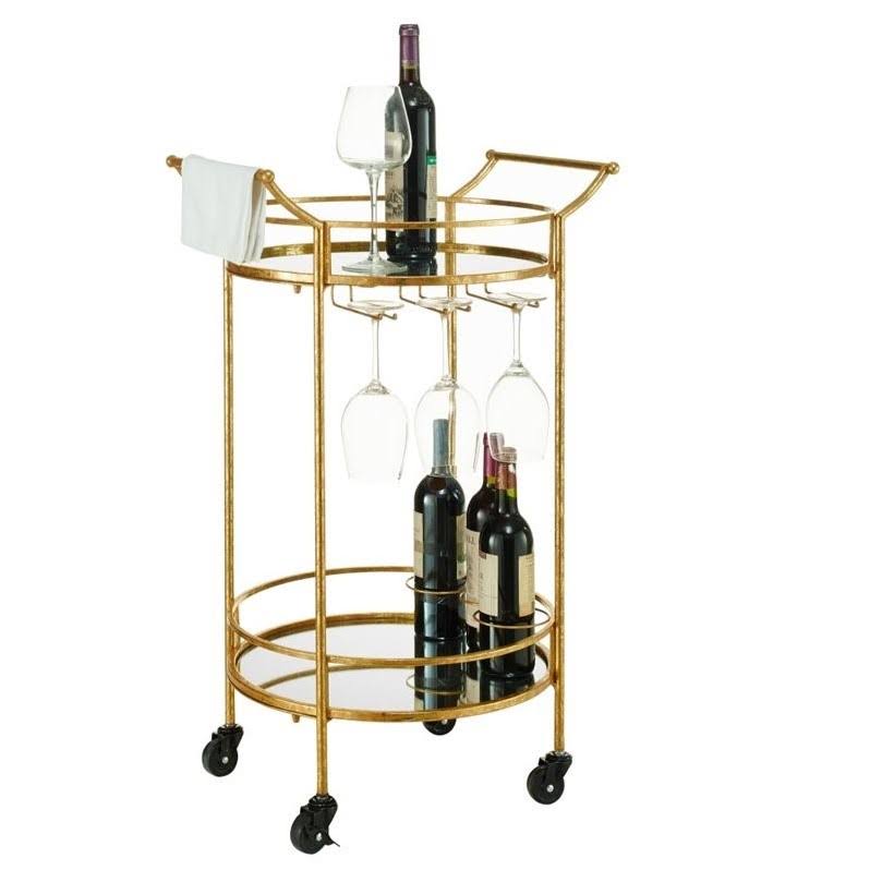 Gold Metal Bar Cart G886675