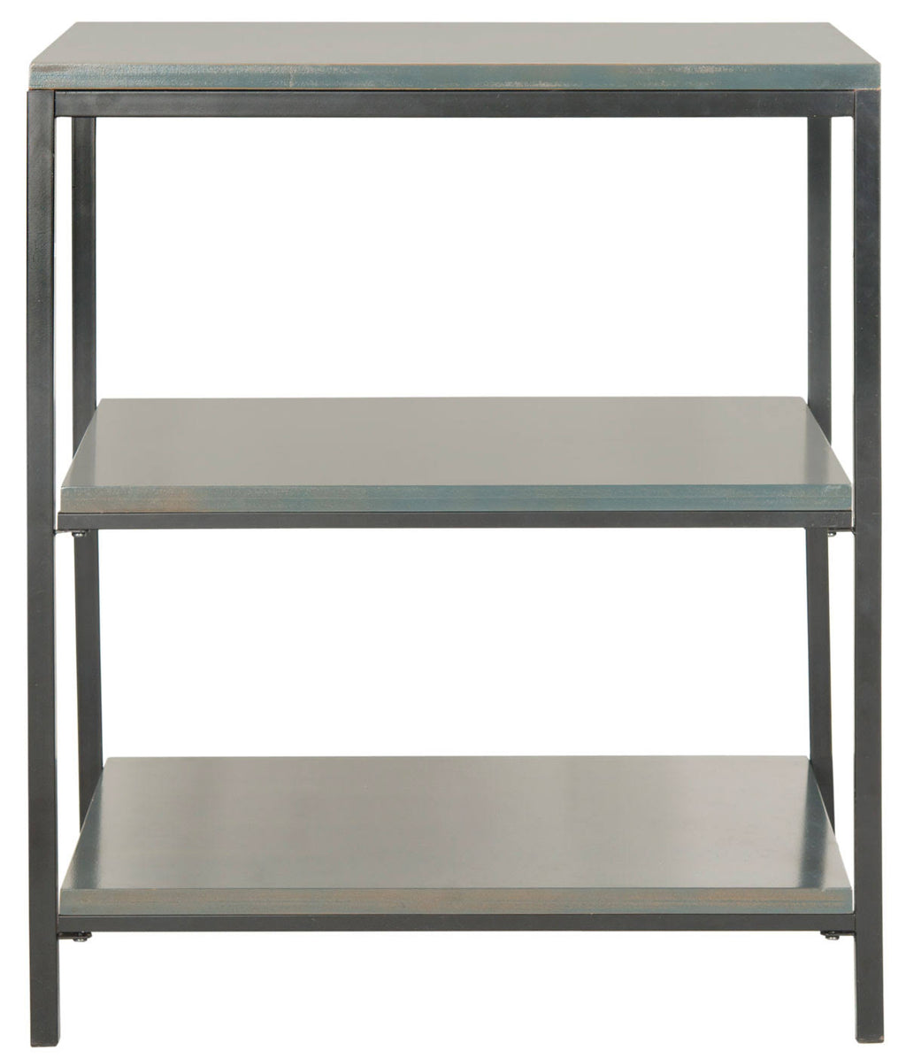 3 Tier Steel Teal Shelf Unit H495214