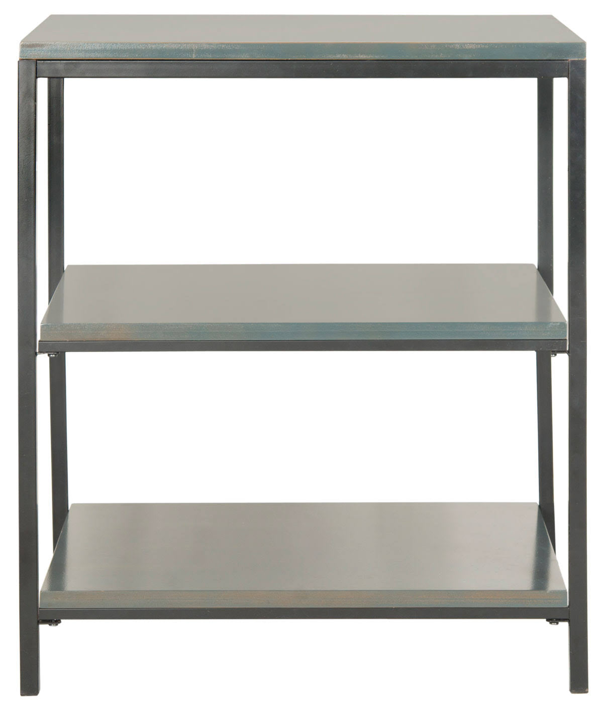 3 Tier Steel Teal Shelf Unit H495214