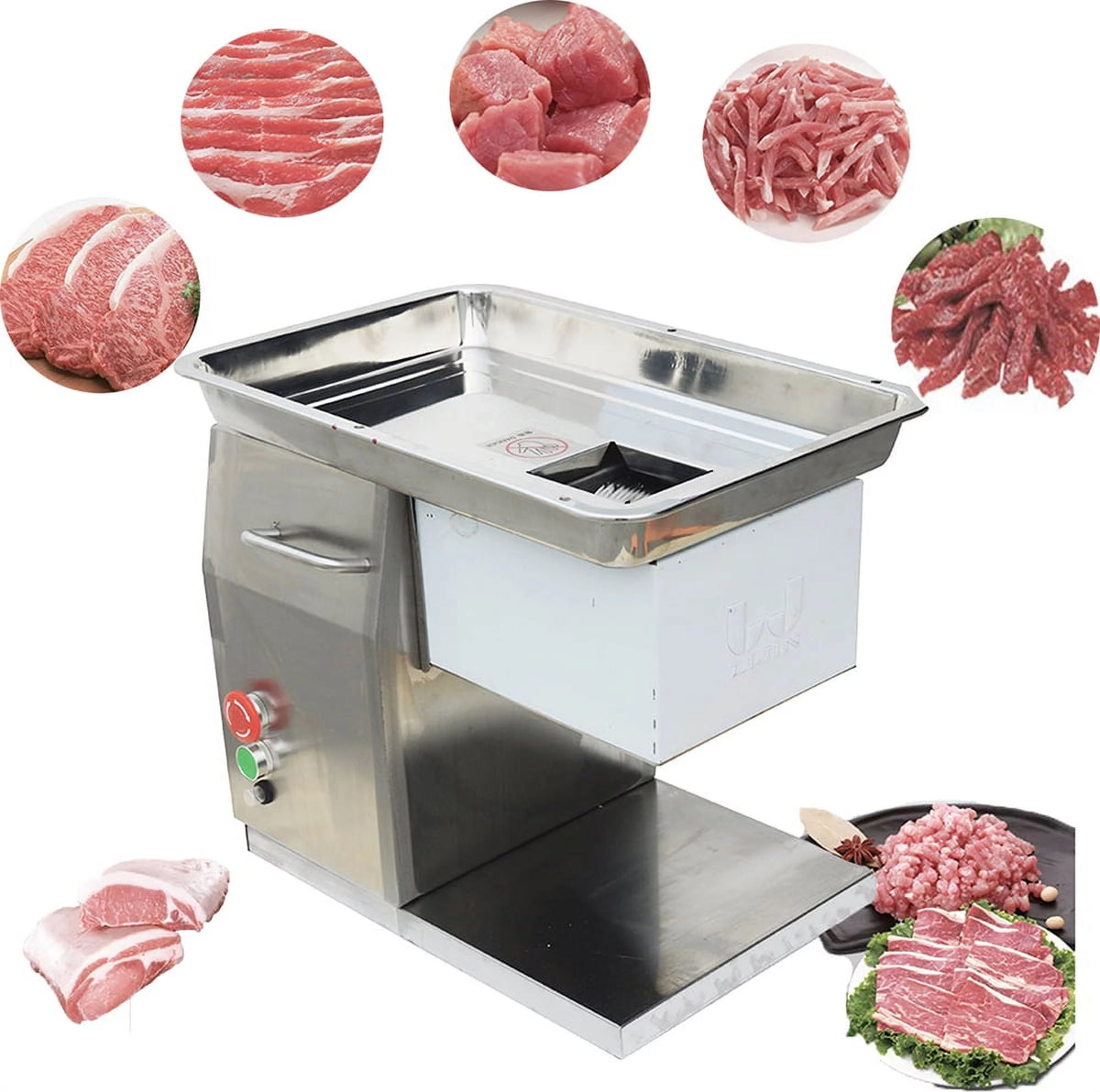Commercial Meat Slicer 3mm Blade Stainless Steel D136382