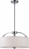 3-Light Chrome Chandelier B7207