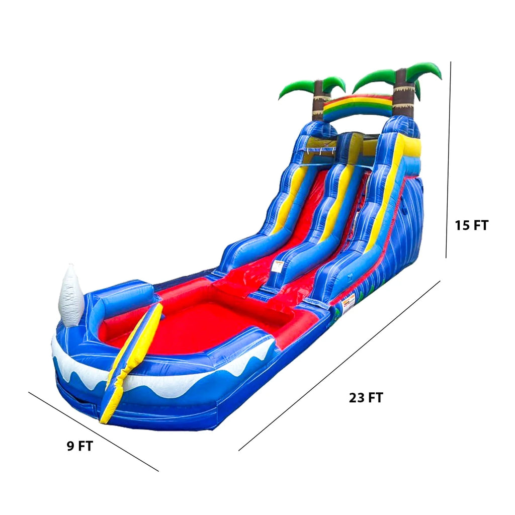 Shark Water Slide with Pool Q364357