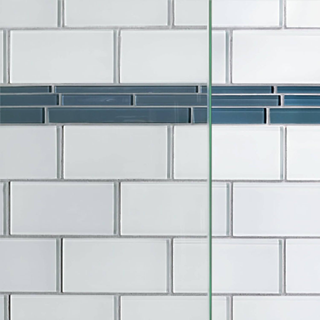 Pivot Framed Shower Door with Silver R289079