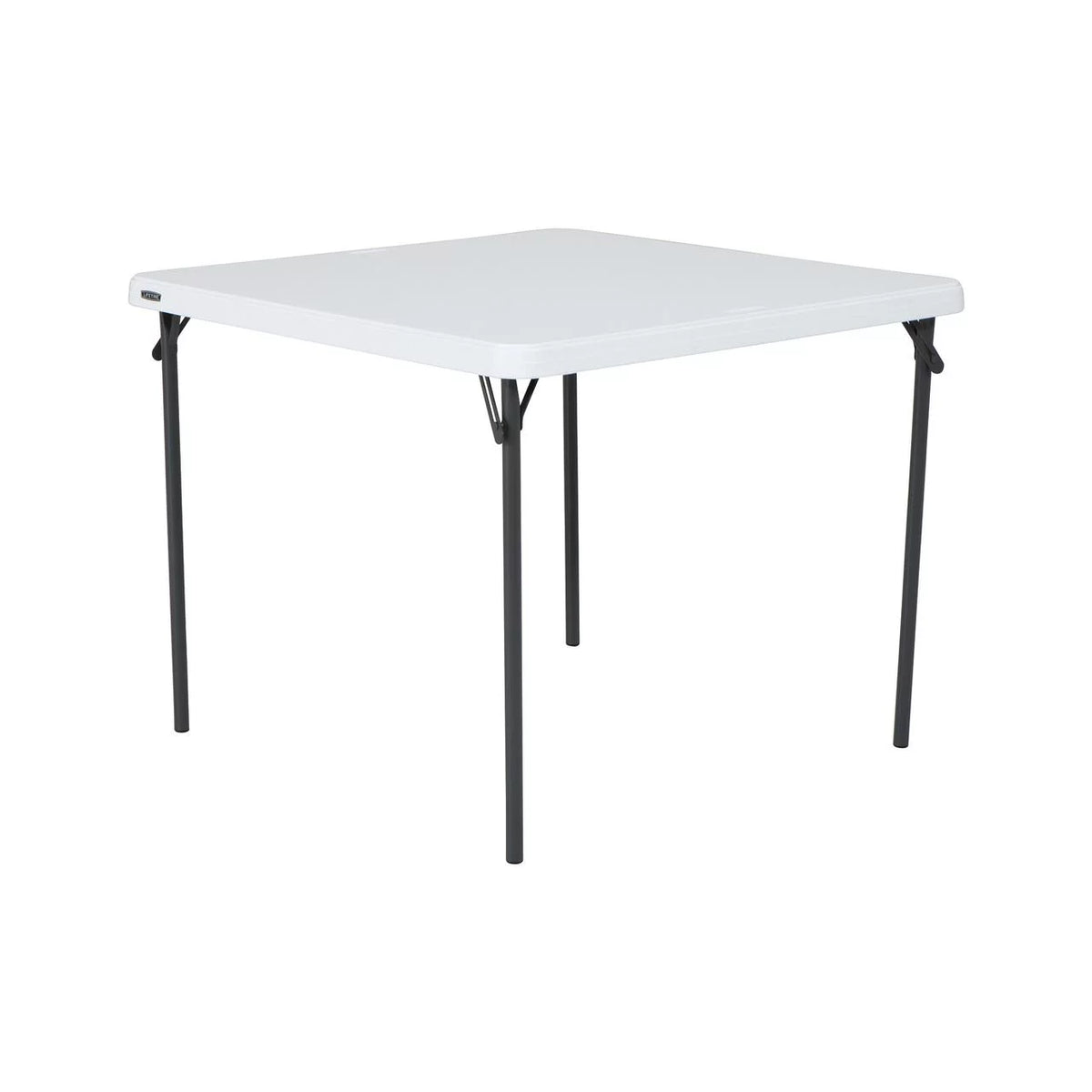 37 inch Square Folding Table White Granite N444