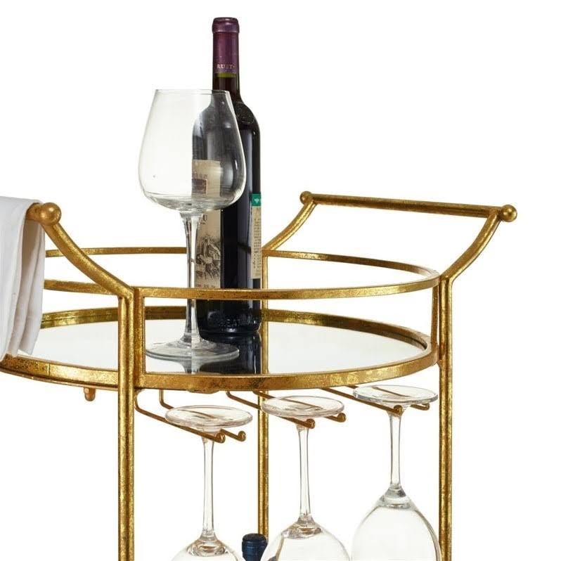 Gold Metal Bar Cart G886675