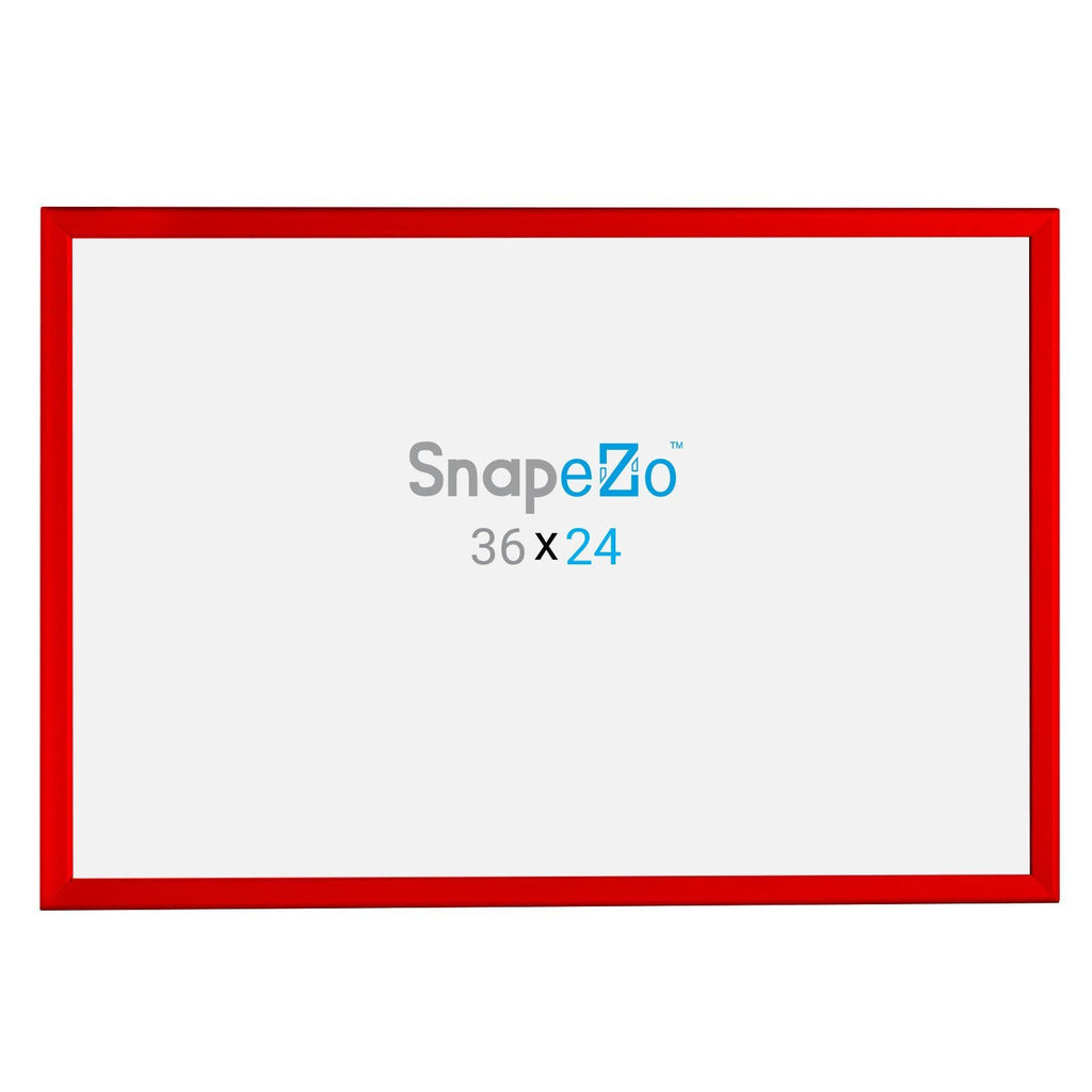 Movie Poster Frame 24x36 Inches Red Aluminum Profile V52998