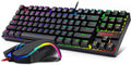Mechanical Gaming Keyboard and Mouse Combo, Tenkeyless, 60% with Arrow Key, 7200 DPI Mouse, Pack of 2 V568
