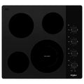 24 in. Black Electric Cooktop with 4 Elements A8104