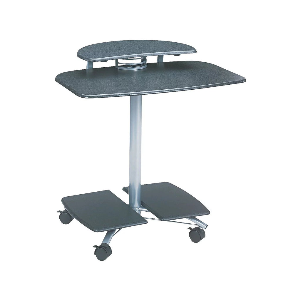 Mobile Wood Computer Cart R65325