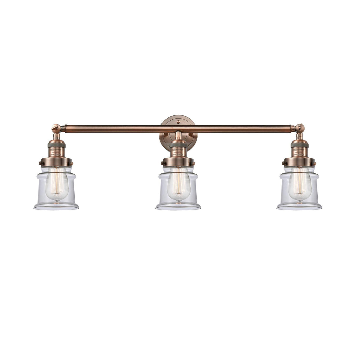 3 Light Bath Vanity Light Antique Copper E74538