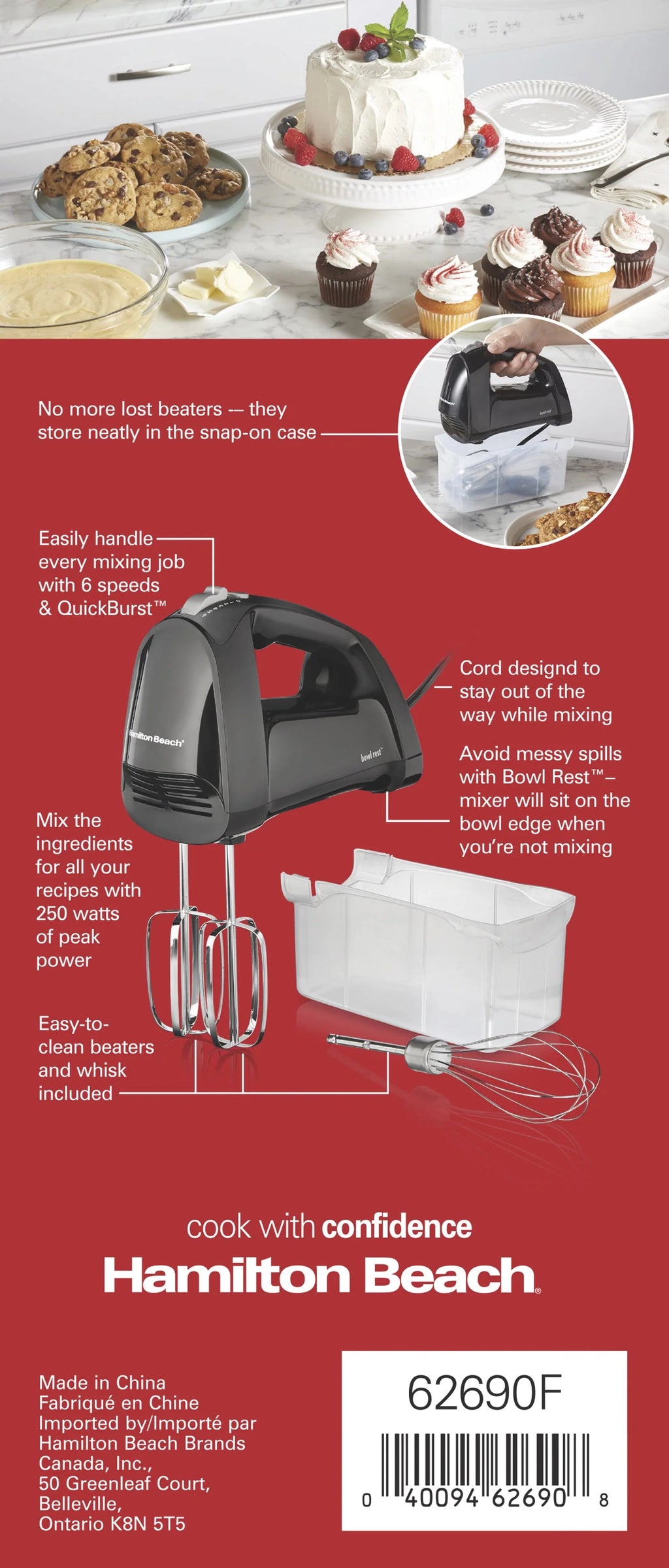 6 Speed Hand Mixer with Storage Case N82830