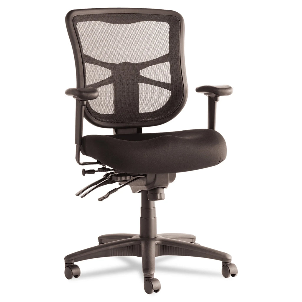 Black Mesh Mid-Back Multifunction Chair I94172