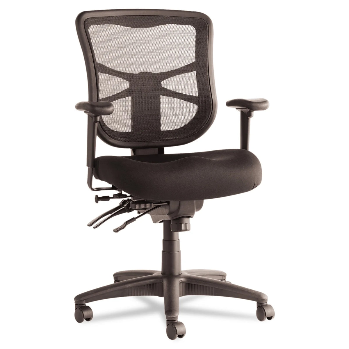 Black Mesh Mid-Back Multifunction Chair I94172