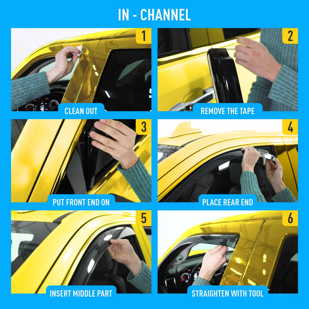 In-Channel Window Deflectors 2pcs G7231