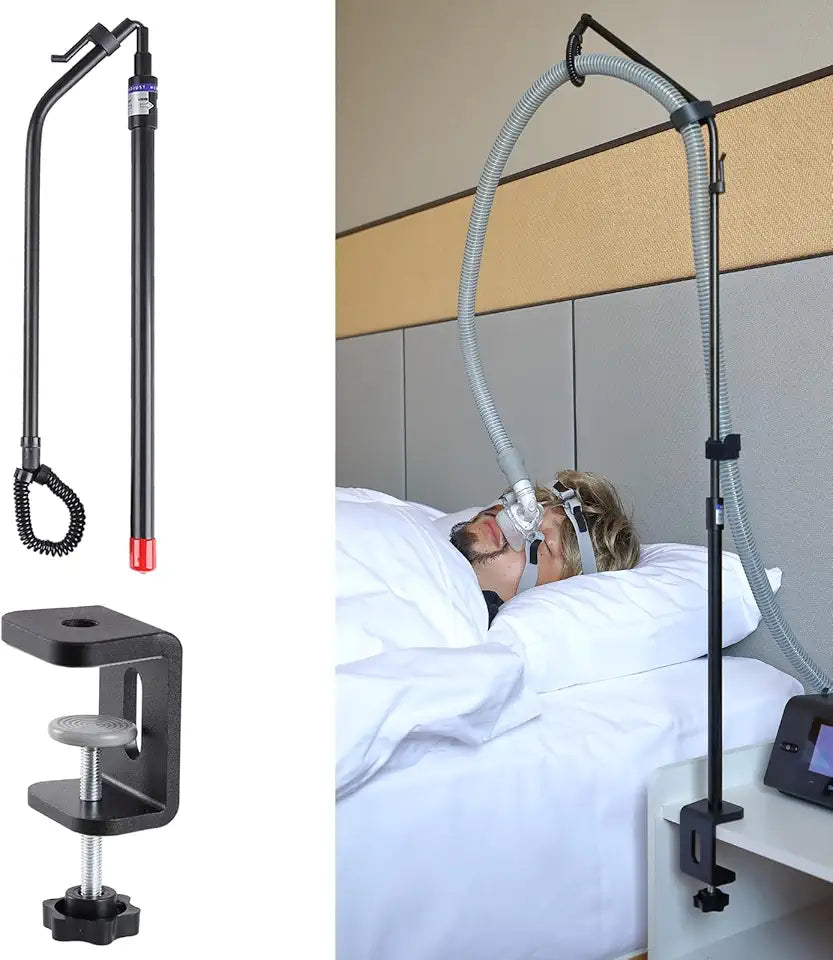 Black Height Adjustable CPAP Hose Holder I8765