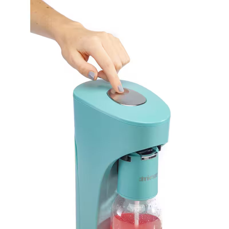 Sparkling Water Soda Maker Machine with 3 60L CO2 Cartridge, 1L and 0.5L Bottles B567151