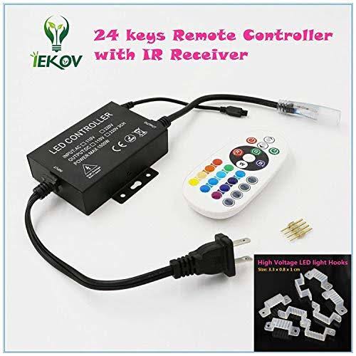 RGB LED Strip Light, Waterproof Multi Colors Dimmable SMD5050 LED Rope Light N340