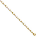 Polished Yellow IP Paperclip Necklace W97725