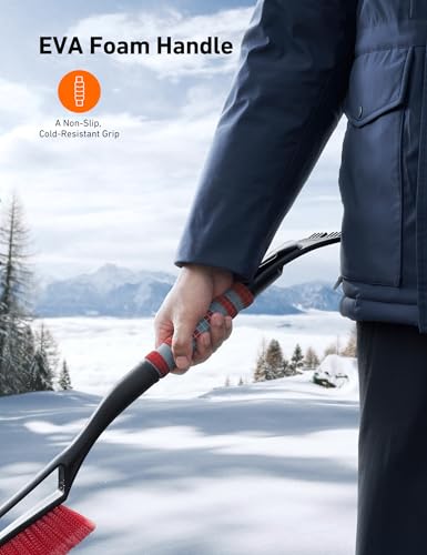 2 Pack 27" Snow Brush and Ice Scrapers A348