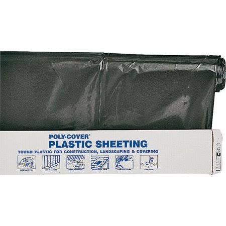 32 x 100-Foot 6-mil Black Poly Film G414