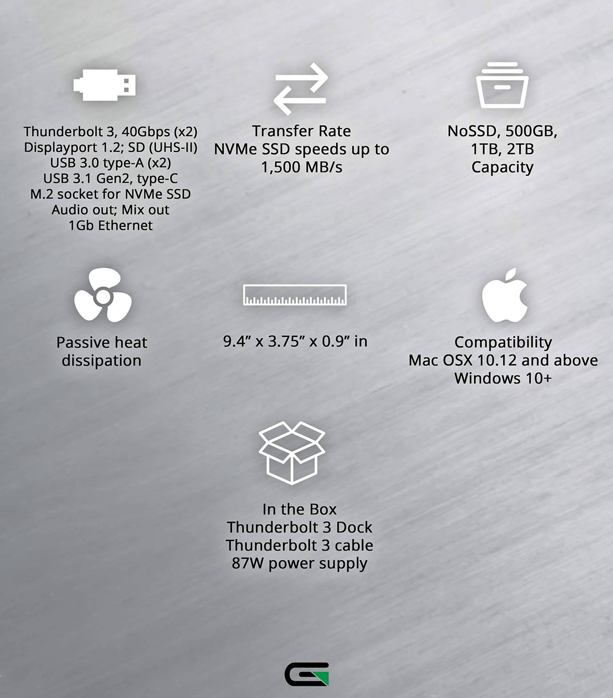 Thunderbolt 3 NVMe Dock F50874