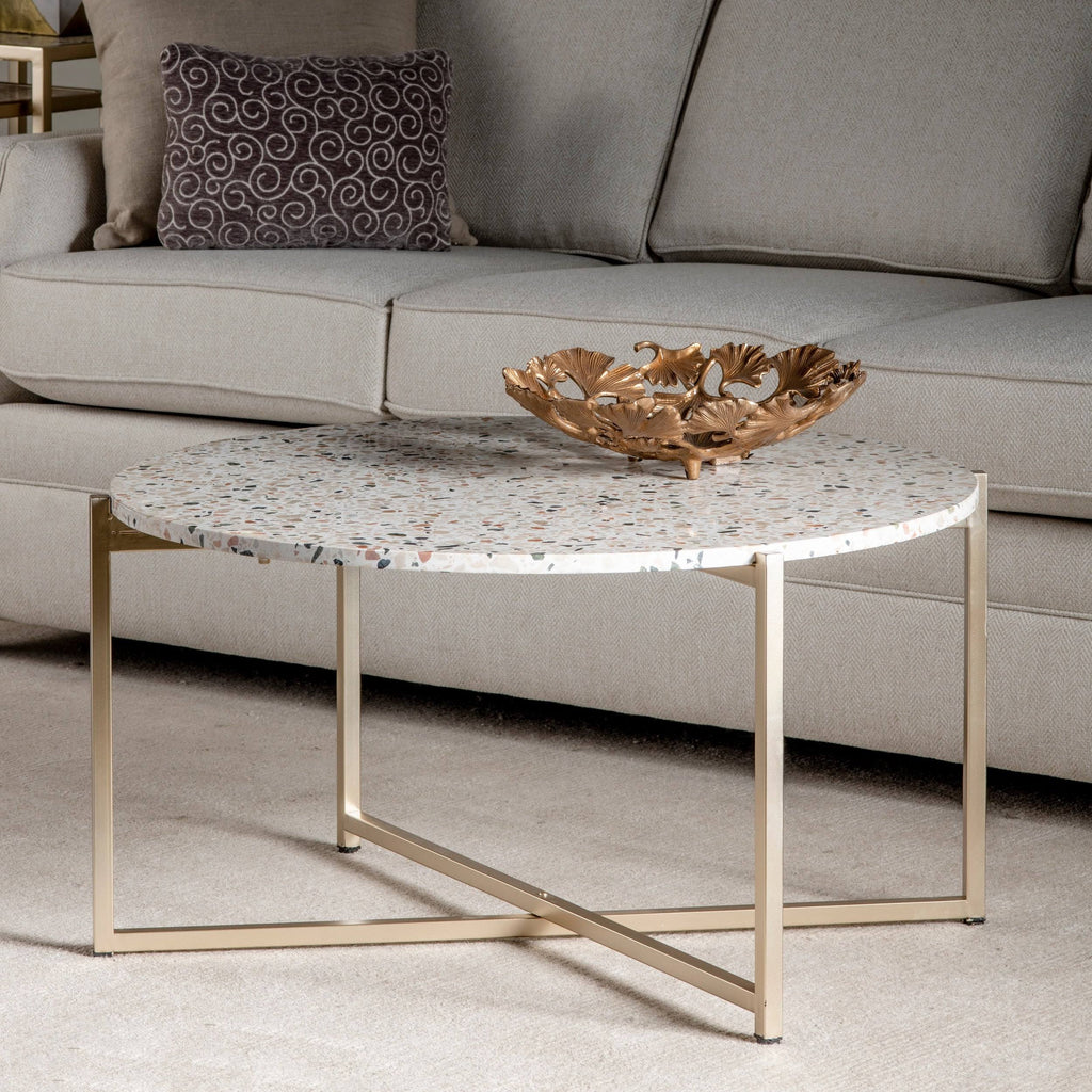 Gold Terrazzo Accent Table G434