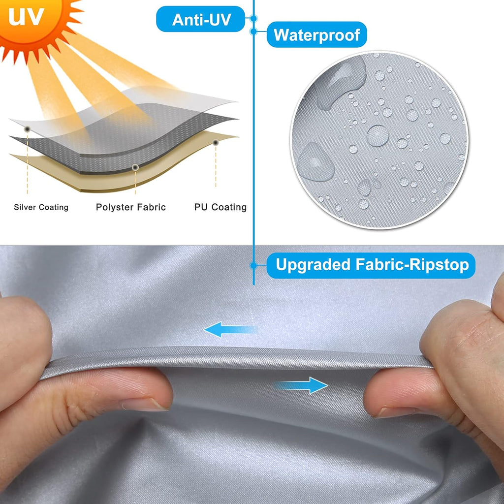 RV Cover Waterproof Travel Trailer Cover Rip-Stop Camper Cover Fits 20'1 - 22' Motorhome K91623