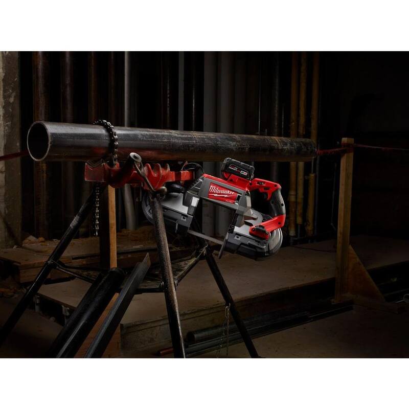 18-V Lithium-Ion Brushless Cordless Deep Cut Band Saw with Two 5.0Ah Batteries B7890