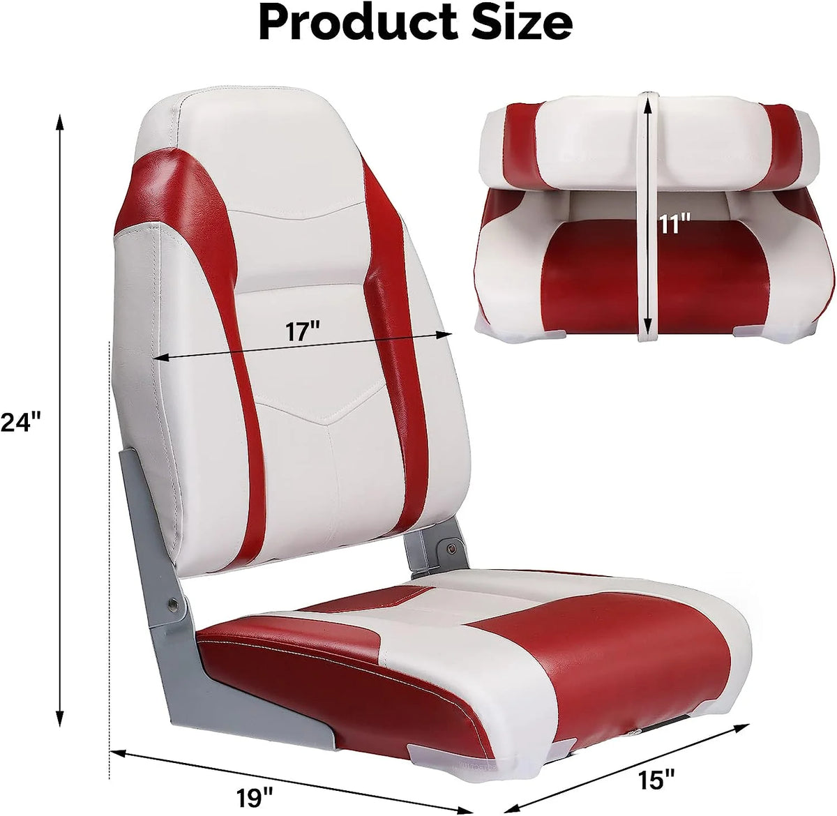 Folding Boat Seats 2 Pack Waterproof D74665