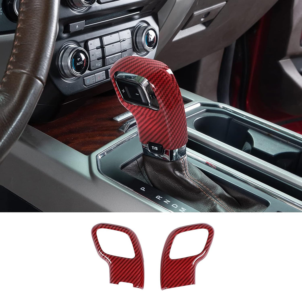 ABS Carbon Fiber Gear Shift Knob Cover P518766