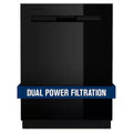Black Built-in Dishwasher with Dual Power Filtration M939145