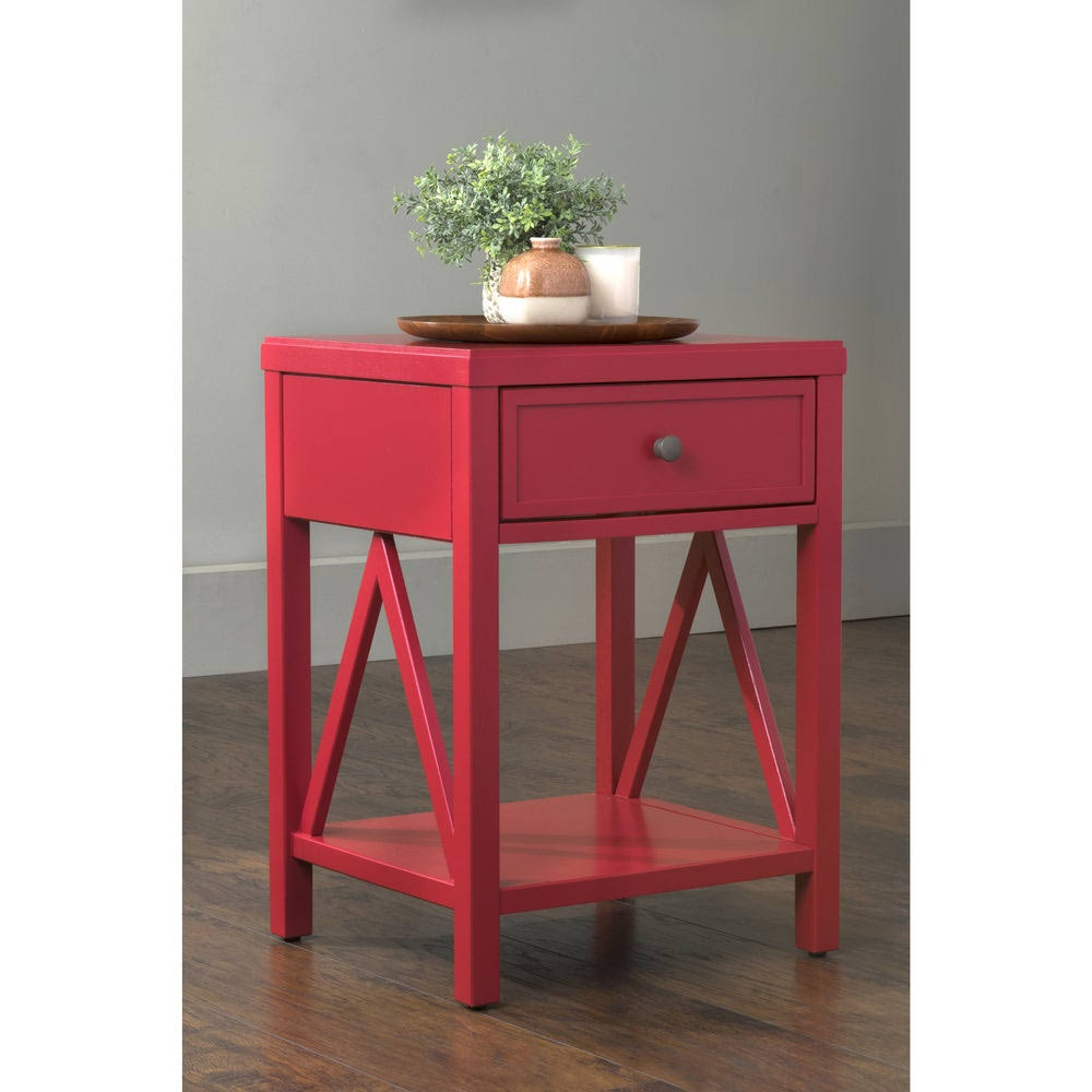 Acacia Wood End Table A10757