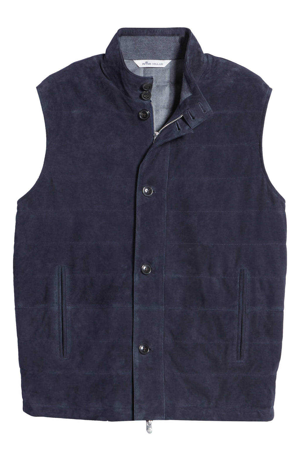 Blue Suede Vest U3583