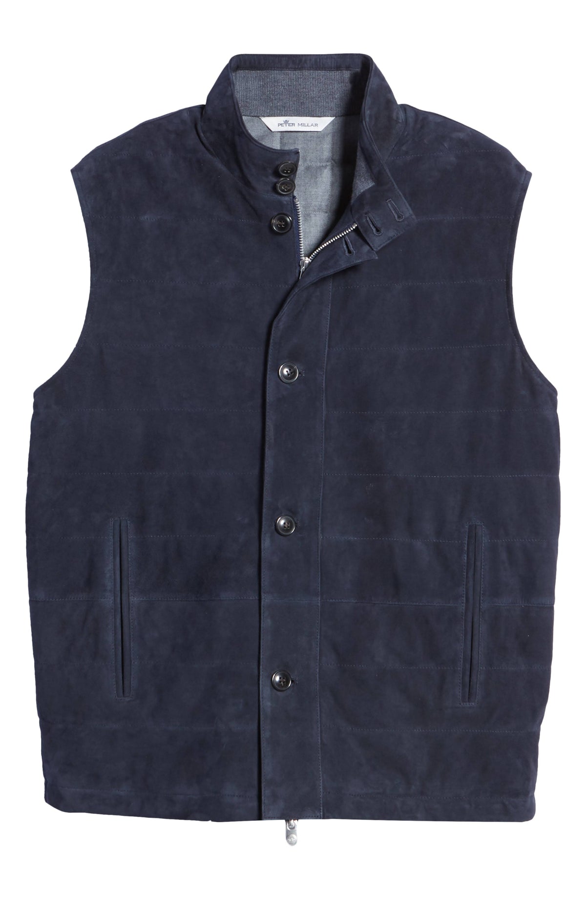 Blue Suede Vest U3583
