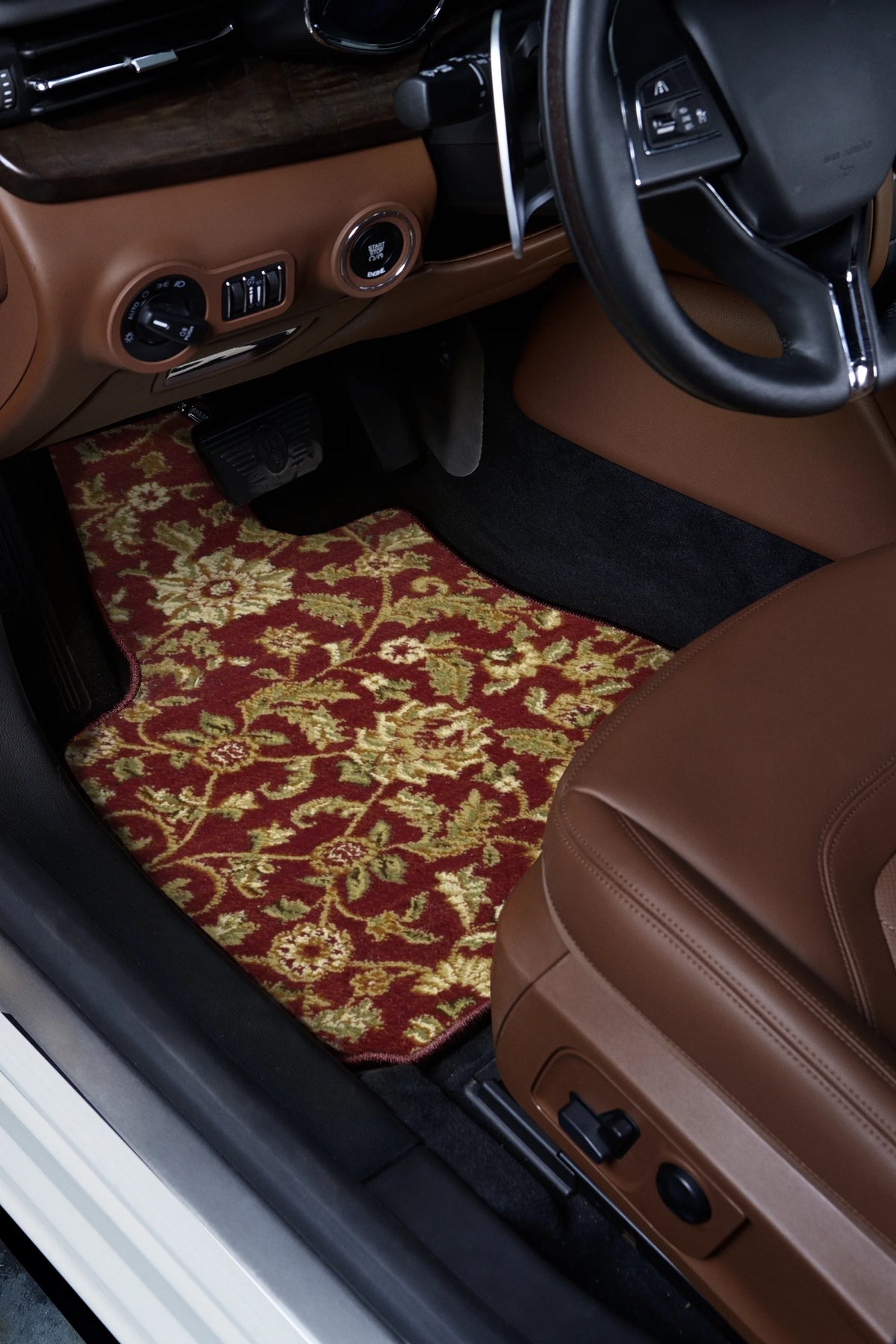 Red Oriental Car Mats O3454