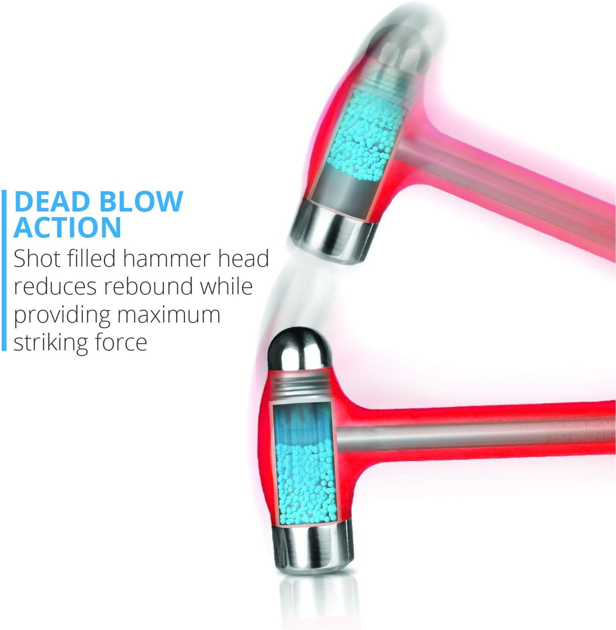 Dead Blow Ball Peen Hammer (26 oz) Pack of 2 L3019
