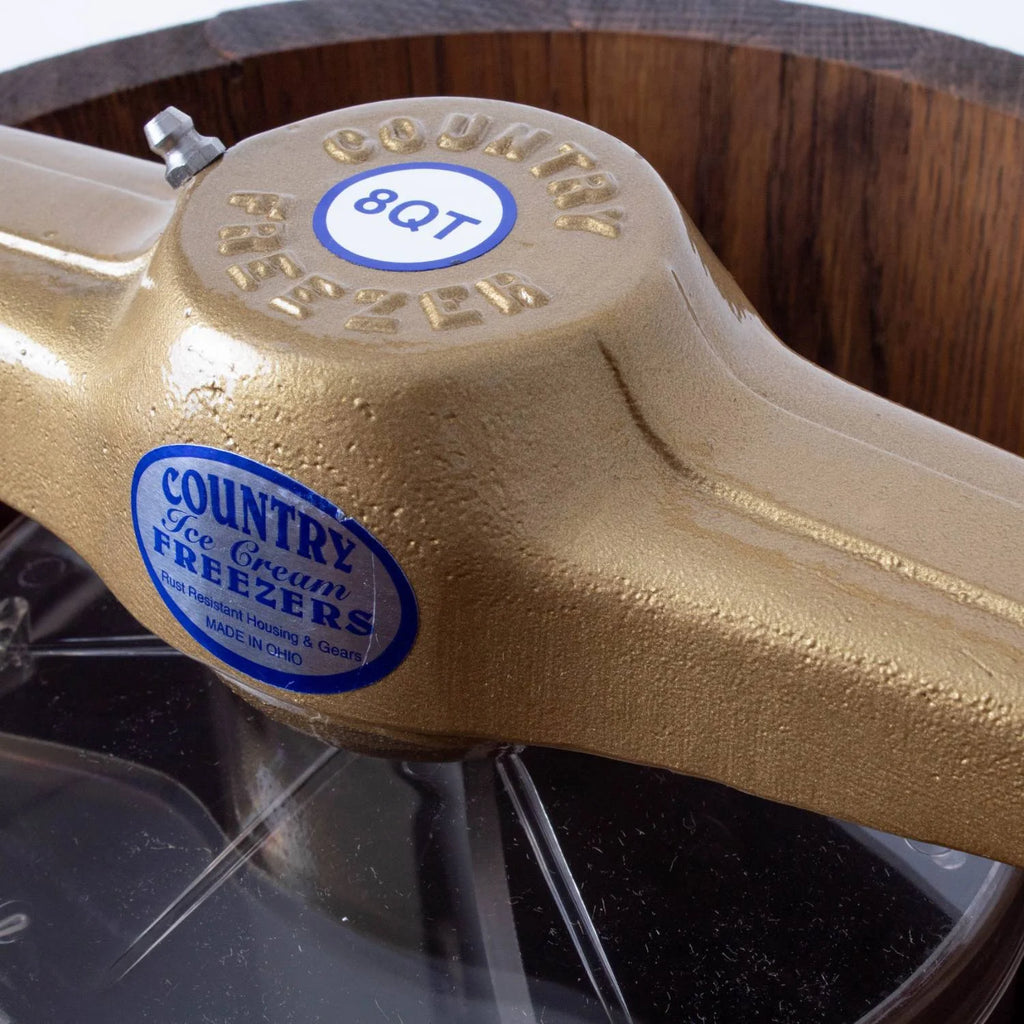 Manual Ice Cream Maker with Stainless Steel Can and Oak Tub, 8 Quart A4853