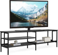 Rustic Brown TV Stand with Metal Frame K905