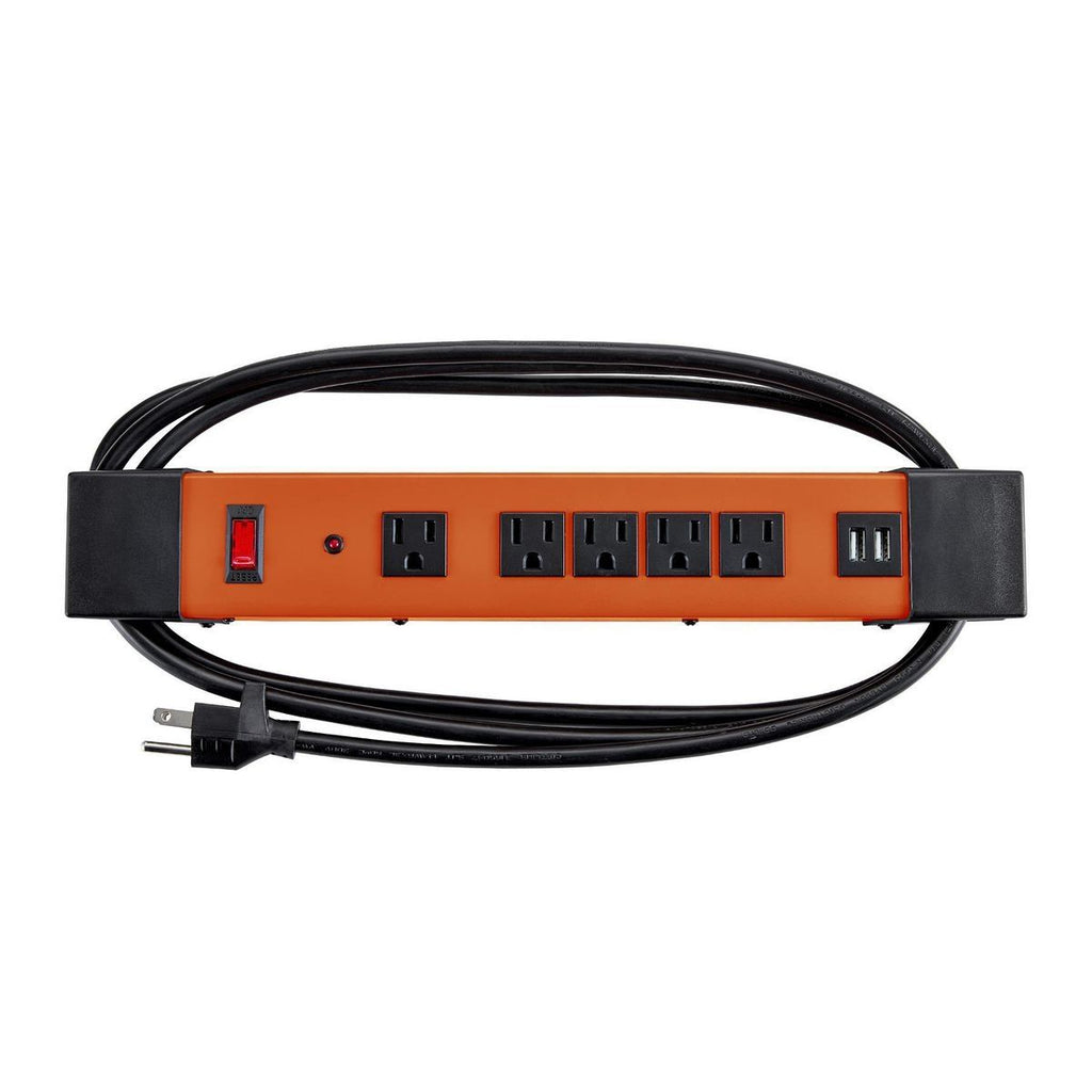 5-Outlet Magnetic Power Strip with 2 USB Ports S835146