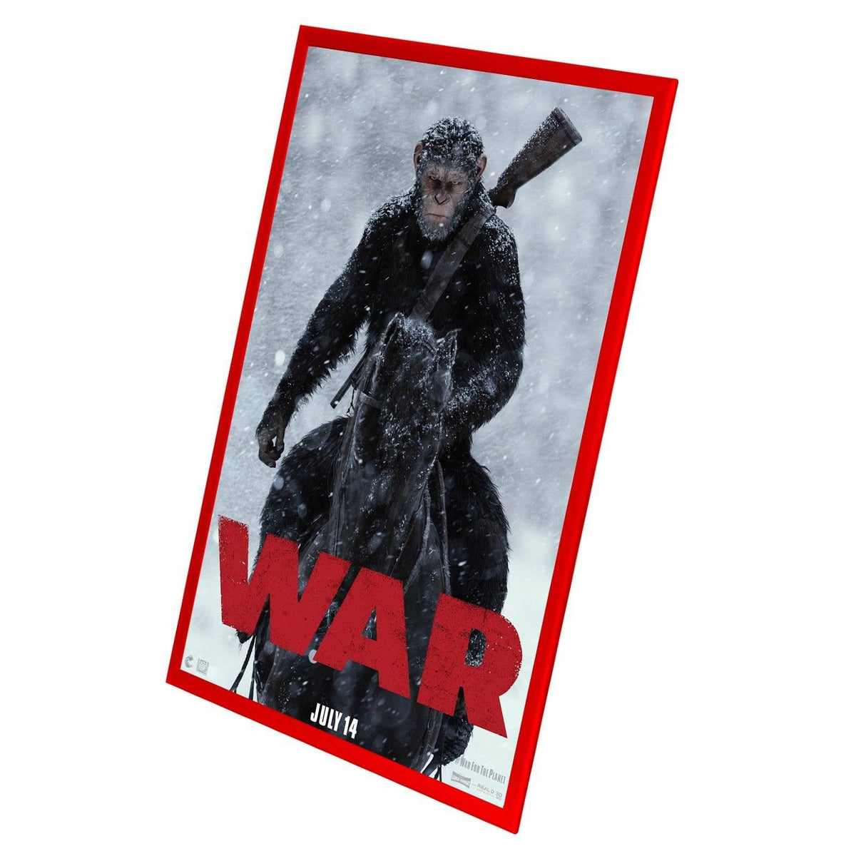 Movie Poster Frame 24x36 Inches Red Aluminum Profile V52998
