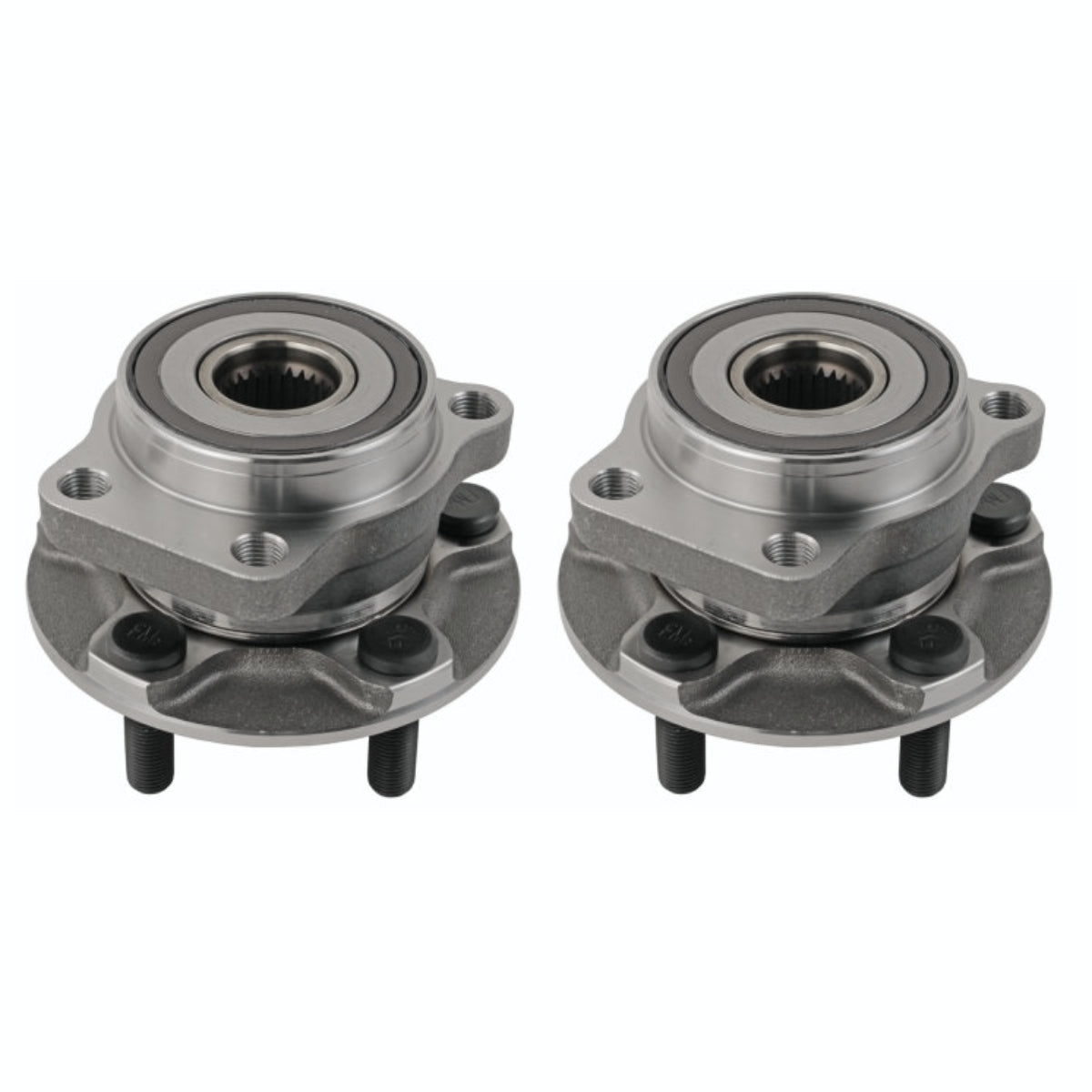 Front Wheel Bearing Hub Assembly Brake Rotor Ceramic Pad Kit P245733