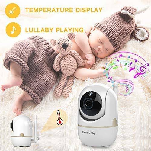 Baby Monitor with Remote Pan-Tilt-Zoom Camera and 3.2 LCD Screen, Infrared Night Vision E959