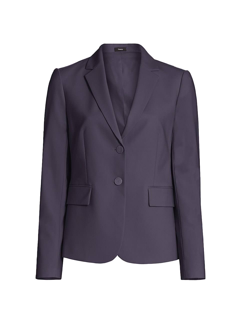 Deep Navy Wool-Blend Blazer N51717