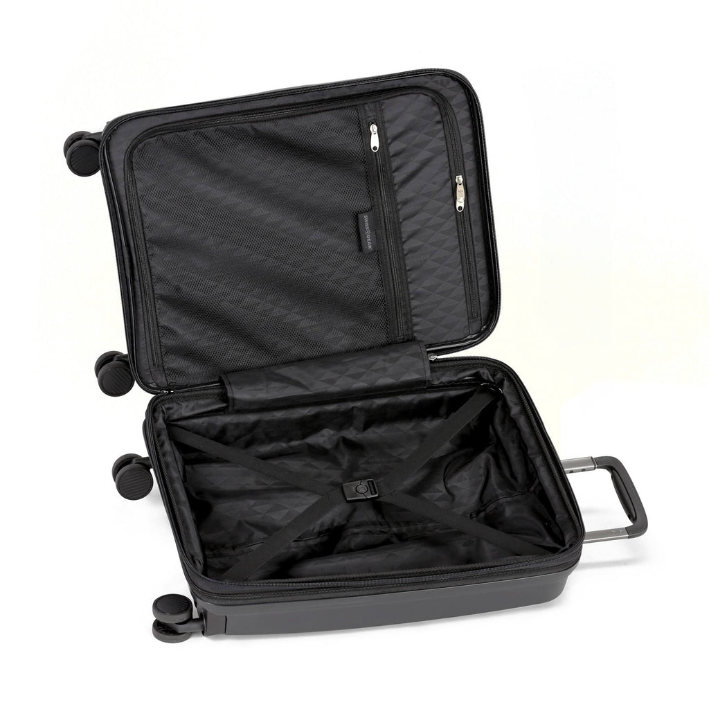 Black Hardside Expandable Carry On Suitcase Y775