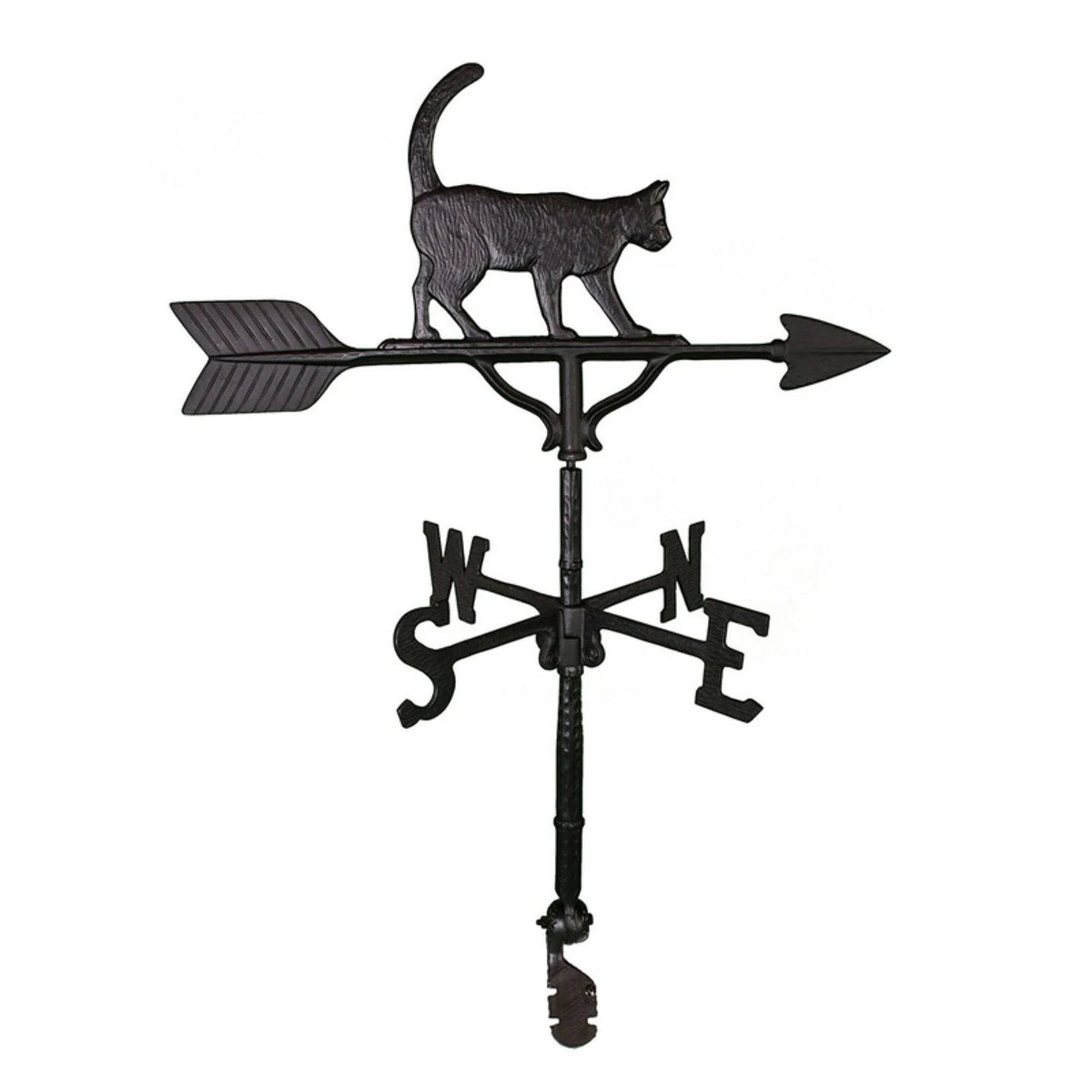 32-in Cat Weathervane, Satin Black Q52625
